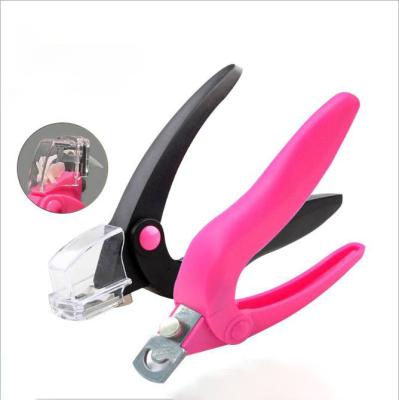 China Stainless Steel Nail Cutter Nail Edger Cutter Straight False Acrylic Sharp Nail Tip Cutter for sale