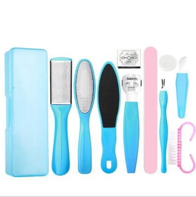 China Convenience Pedicure Foot Folder 19Pcs/Set Manicure Foot File Set Callus Remover Scraper Pedicure Rasp Files Foot Care Tool Kit for sale