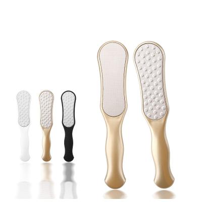 China Convenience Pedicure Foot File Double Sided Stainless Steel Foot File Pedicure Callus Rasp Remover For Dead Hard Skin for sale