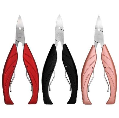 China Logo Toe Nail Clippers Cutters custom made durable for thick nails and ingrown toenails wholesale for sale