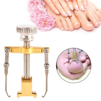 China Easy Apply Stainless Steel Toe Clamp Ingrown Toenail Correction Treatment Pedicure Tool Pusher for sale