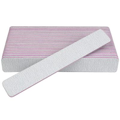 China Double Sandpaper 50 PCs 100/180 Sandpaper Double Sided Emery Boards Papersand Nail Files for sale