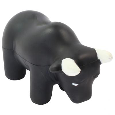 China Custom Toy Factory Wholesale Promotion Printing Logo PU Foam Anti Stress Squeeze Reliever Bull Stress Ball Toy for sale