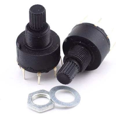 China BAND Potentiometer Switch Vertical 2 Pole 4 Position RK1412GH4L for sale