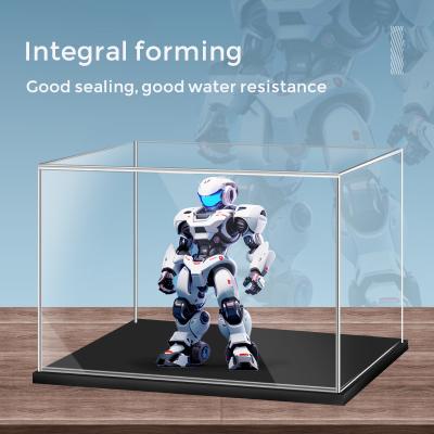 China Light Duty Transparent 5 Sided Acrylic Display Box Custom Collectibles Display Case for sale