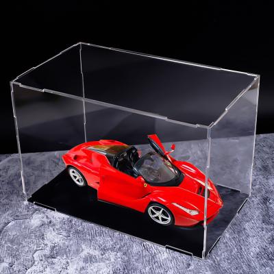 China Durable Dust Free Acrylic Collapsible Storage Box Car Models Toy Figure Display Case for sale