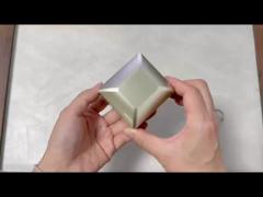 Spray Paint Plastic Engagement Ring Gift Box Built In LED Light