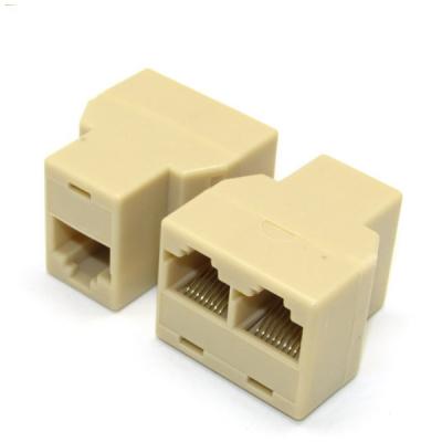 China audio & Video 1 To 2 Ways Connector Female To Female RJ45 Ethernet Adapter Splitter for sale