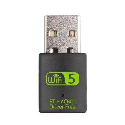 China Mini Portable RTL8821CU 600Mbps WiFi BT 2in1 USB Adapter Desktop Wireless Nano Network Card for sale