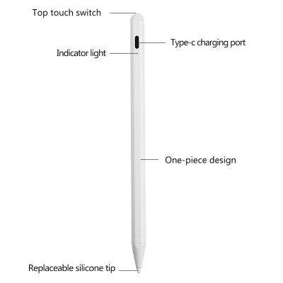 China Tablet OEM Stylus Pens for Touch Screens with Magnetic Design Active Rechargeable Stylus for iPad for sale