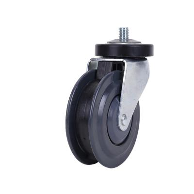 China PIVOT 5 Inch TPU Shopping Cart Caster Wheels Lift Trolley PU Caster Wheels for sale