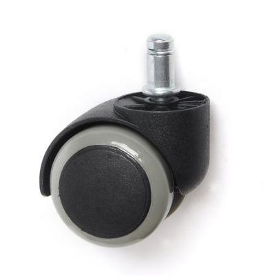 China Free Swivel Nylon Caster Wheel Chair Caster Flat PA+PU Wheel Gaming Chair Caster for sale