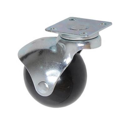 China Small Furniture Modern Round Mini Caster Wheel Rubber Ball Caster Wheels for sale