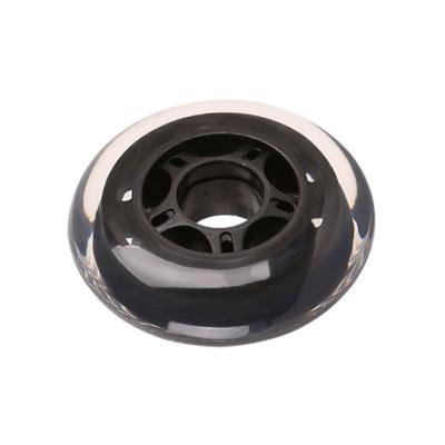 China Silent Movable Board Skateboard PU Roller Flat Freewheel Board Wheel 3 Inch Roller Skate Wheels for sale