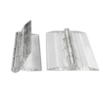 China Back off with bearing or without bearing hesther 65 x42 clear acrylic hinge transparent folding furniture hinge for sale