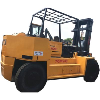 China Factory Supply 20Ton TCM FD200 TCM FD200 Forklift TCM FD200 Top Brand Used Diesel Forklift Directly within 5m℃ running; ³ for sale