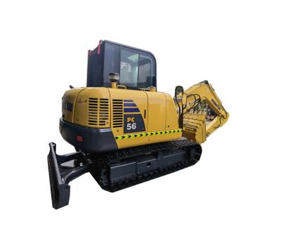 China Cheap Price Excavadoras Escavator Small Digger PC56-7 PC60-7 Used Japanese Crawler PC56 Mini Excavator for sale