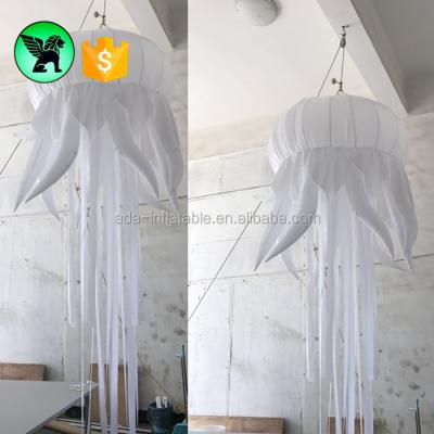 China A1073 Ocean Event Inflatable Jellyfish Ball Customized Inflatable Jellyfish 1.5m Pure White Inflatable Jellyfish for sale