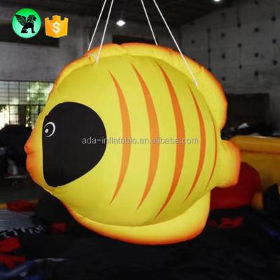 China Inflatable Club Stage Lighting Customized 2m Inflatable Fish Bar Hanging Inflatable Fish For Event Decoration A7367 for sale