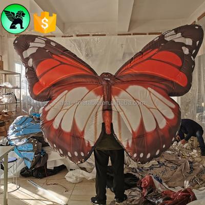 China Customized Inflatable Butterfly Costume Parade Inflatable Costume Event Decoration Walking Inflatable Butterfly Wing A7186 for sale