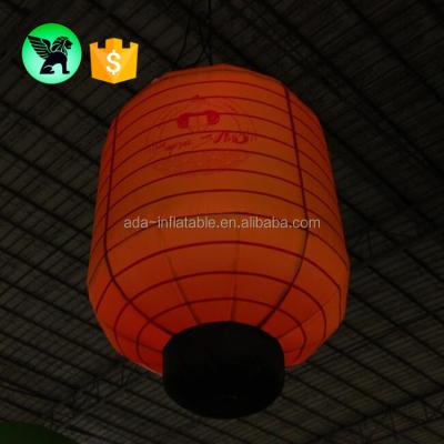 China Event Decoration Club Inflatable Stage Lantern Hanging Decoration Customized 1.5m Event Hanging Inflatable Lantern With LED Light A5174 for sale