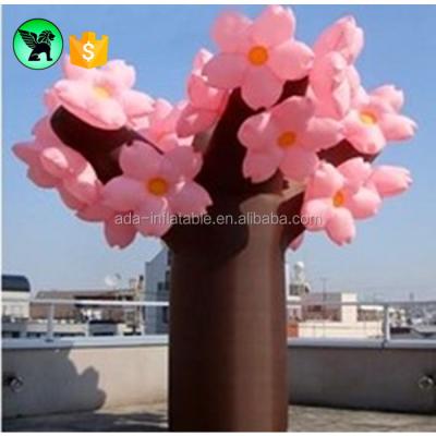 China Customized Giant Inflatable Rose Flower Decoration Party Tree Event Inflatable Tree For Stage A2370 for sale