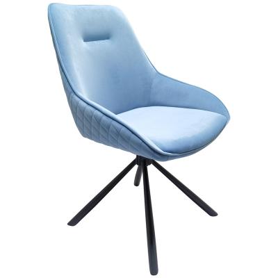 China Revolving Factory Nordic Single Simple Linen Custom Office Chair swivel Bedroom Living Room Space table for sale