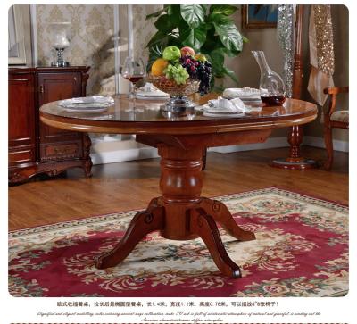 China Foldable Classic European Extended Oval Dining Table for sale