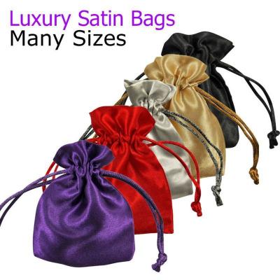 China Recyclable Satin Drawstring Pouch For Promotion for sale