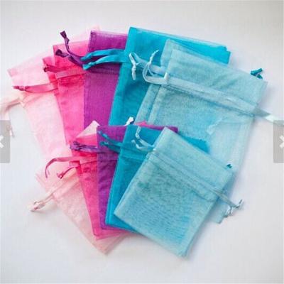 China Recyclable wholesale custom pattern organza bags for gift / candy / jewerly packing for sale