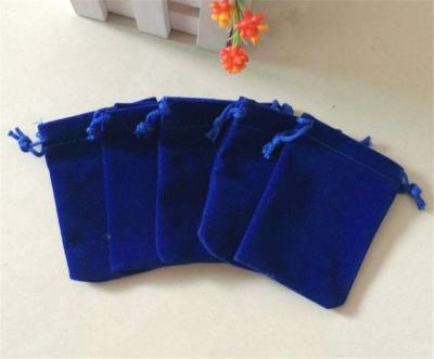 China Recyclable Wholesale Custom 2 x 2 1/2 Inch Velvet Trinket Bag for sale