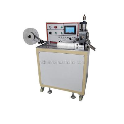 China Smoothly High Precision Auto Feed Band Fabric Ultrasonic Rotary Shear Cutting Machine for sale