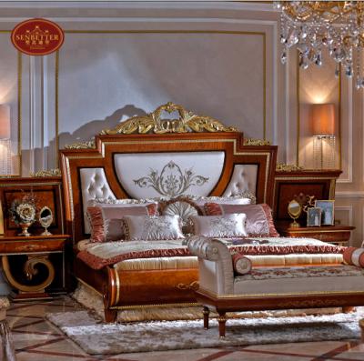 China Italian solid wood bedroom 0038 for sale