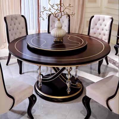 China Dining room set 0071 Modern wood dining table set, China cabinet dining room set for sale