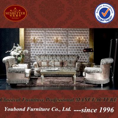 China Luxury Classic Wooden Sectional Sofa 10037 Dubai Sofa Furniture for sale