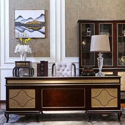 China Modern solid wood executive desk room table 0071, entry lux style furniture desk for sale