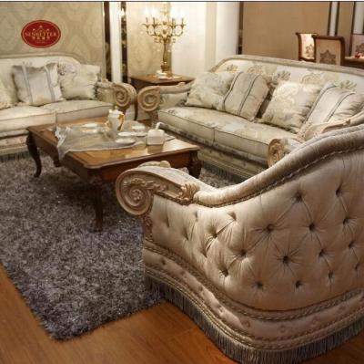 China Sofa 10055 Sofa Set Luxury Arabic Fabric Sofa Set European Classic Sofa for sale