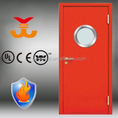 China BS 476 Environmental Health And Part 22 Best Fire-Rated Steel Door With Round Glass for sale