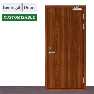 China BS Contemporary Project Customize Rated Fire Door Fire Door Rating Laminate Wood Door for sale