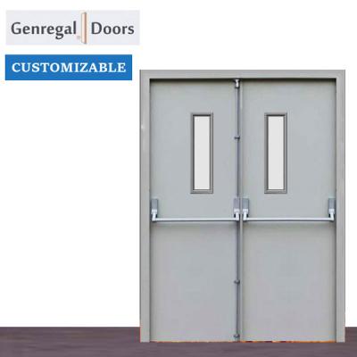 China Traditional 120mins/2HOURS BS Tested Steel Fire Proof Emergency Exit STEEL Door for sale