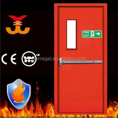 China Emergency Exit Epoxy Coated Steel Swing Fire Door for sale