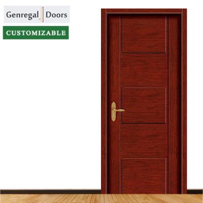 China Flat Door Natural Veneer Laminated Door Flat Wooden Doors Modern Interior Flat Door House Door Apartment for sale