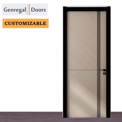 China Interior Style Residential Project Eco - Friendly Customize Melamine Door MDF Door Wood Doors for sale