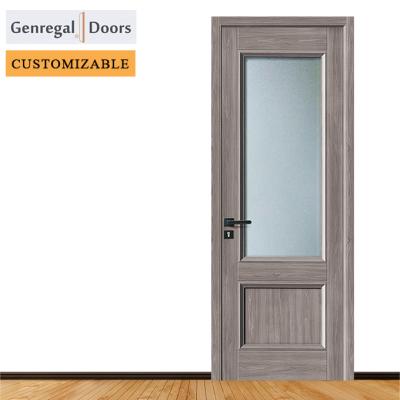 China Environmently and Sound CE Modern Interior MDF Melamine Room Wood Doors for sale