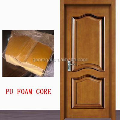 China Eco - Friendly Thermal Interior PU Foam Core MDF Melamine Door for sale