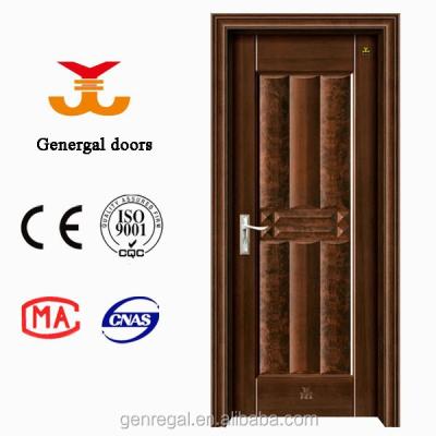 China Steel and swing wood texture doors deluxe strong room for sale