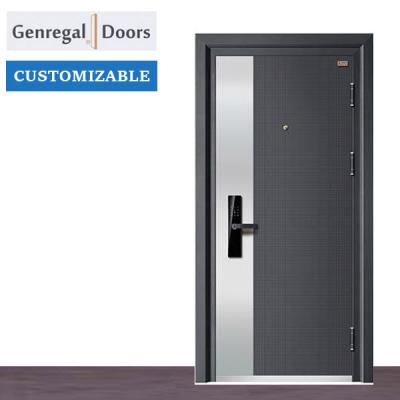 China ISO9001 Contemporary Apartment Project Customized Main Steel Door for sale