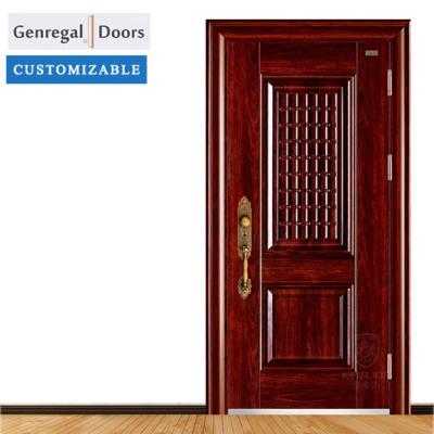 China Latest Design ISO9001 Good Price Contemporary Hot Sale Iron Door Security Steel Door for sale