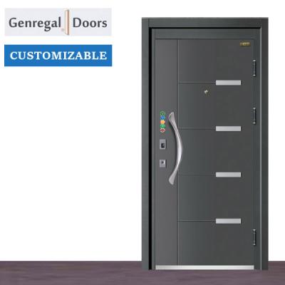 China Traditional ISO9001 Front Entry Security Door Anti-theft Steel Entrance Door for sale