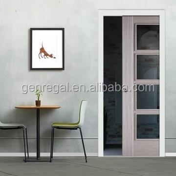 China Sliding Space Saving Pocket Interior Glass Door for sale